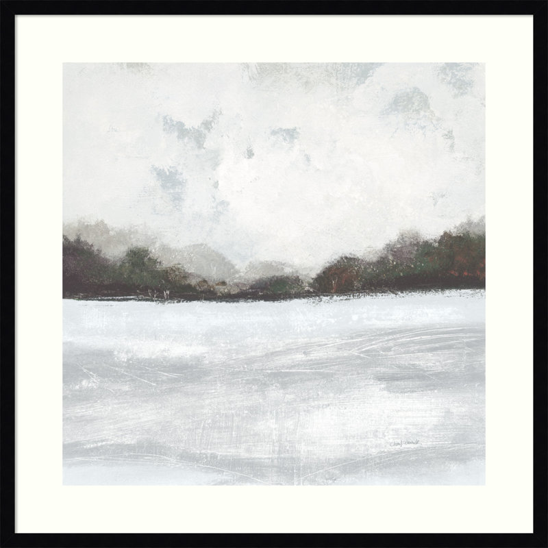 This Place IV Neutral - Cadre photo, reproduction d'art sur papier, Papier encadré noir, H 33 po x l 33 po