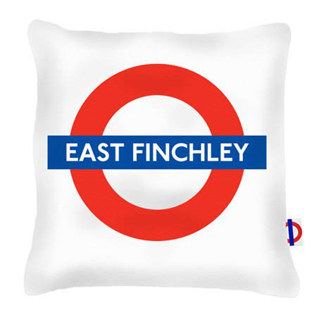 East Finchley Tube Station London Transport Cushion