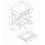 Table moderne, table de bout, table d'appoint, 2 niveaux, chambre à coucher, table de chevet, lampe, tiroir de rangement, transitionnel-2106747724