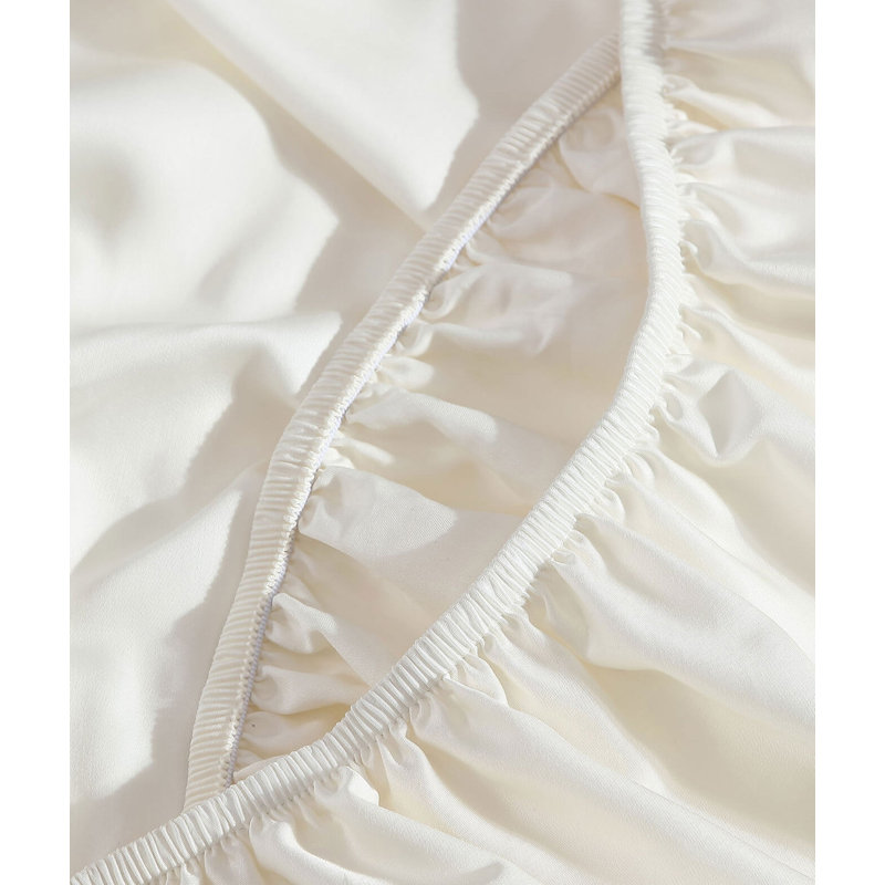 Natural Premium Fitted Sheet, King / Cal King Fitted Sheet, Off White