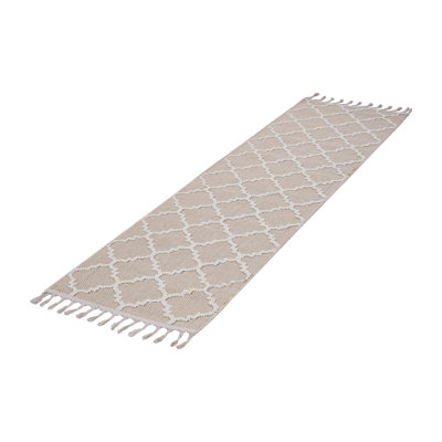 Collection 6X9 Ivory /Trellis Indoor/Outdoor Area Rug
