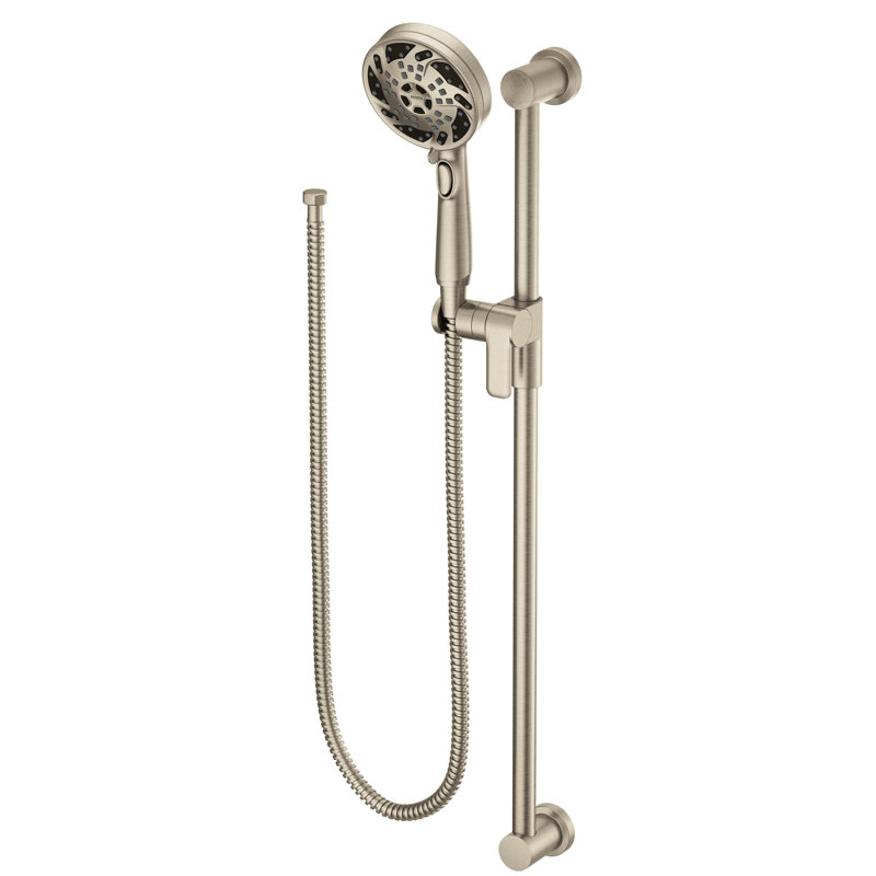 Massaging Multi Function Handheld Shower Head, Brushed Nickel