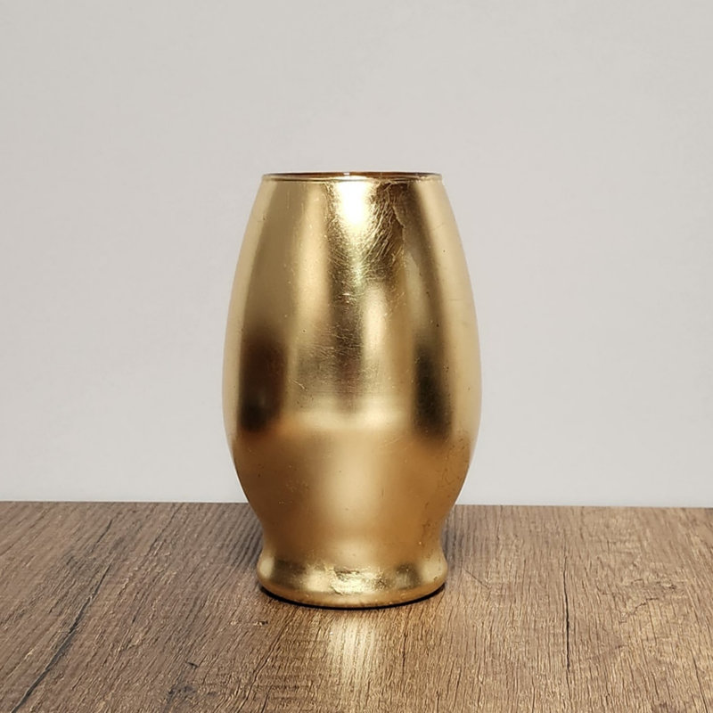 Zaelie Handmade Glass Table Vase, Gold