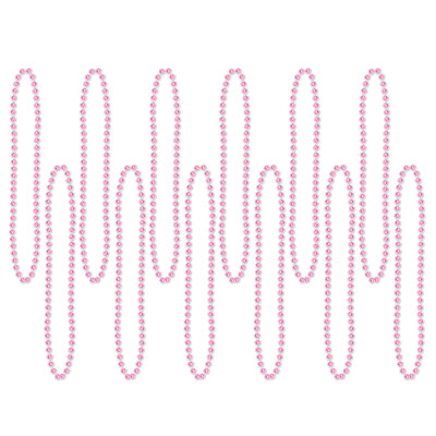 Party Beads - Small Round - 7mm x 33" - Pack of 12