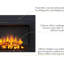 FLAMME Innsbruck Electric Fireplace Insert with Trim Suitable for Custom Media Wall or Mantel Surround Designs-499488210