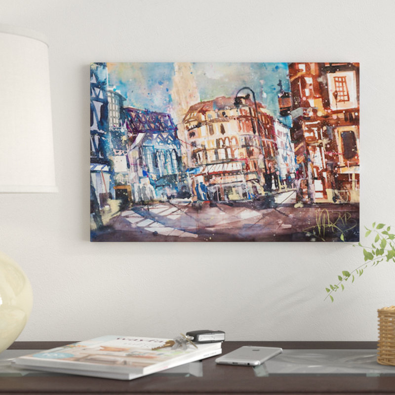 « vienne » par andreas, reproduction d’impression sur toile tendue, H 8 po x l 12 po x P 0,75 po, Pas de tapis, Toile tendue