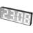 Table Clock Rectangle Plastic Tabletop Clock with Alarm Function 6.25 Inches-1292983428
