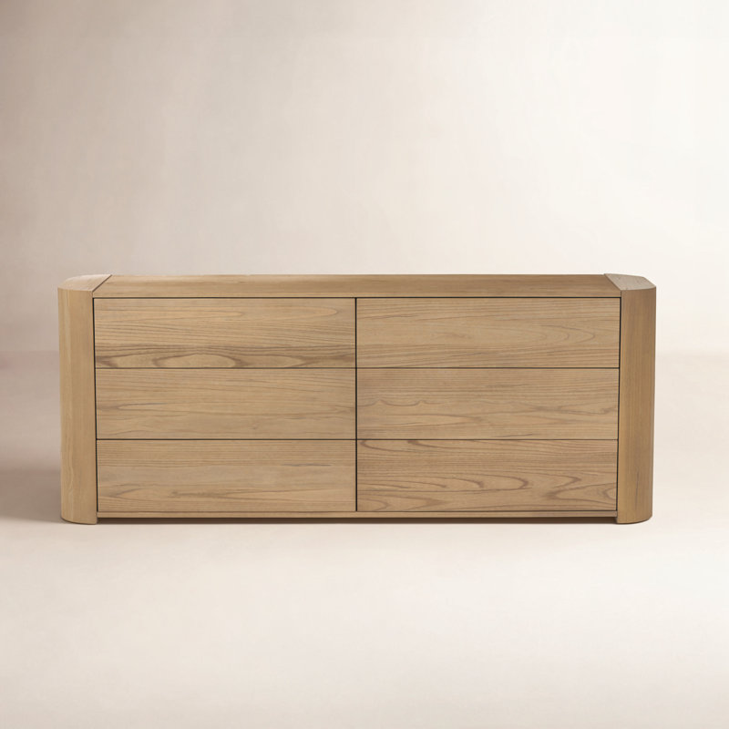 Radius 6 Drawer Dresser-Light Blonde Sungkai Veneer
