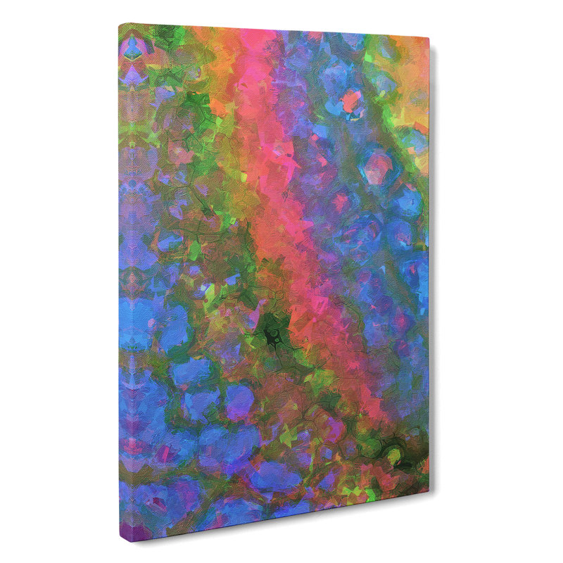 Destruction Of Light Abstract - Wrapped Canvas Painting, 50cm H x 35cm W x 3cm D