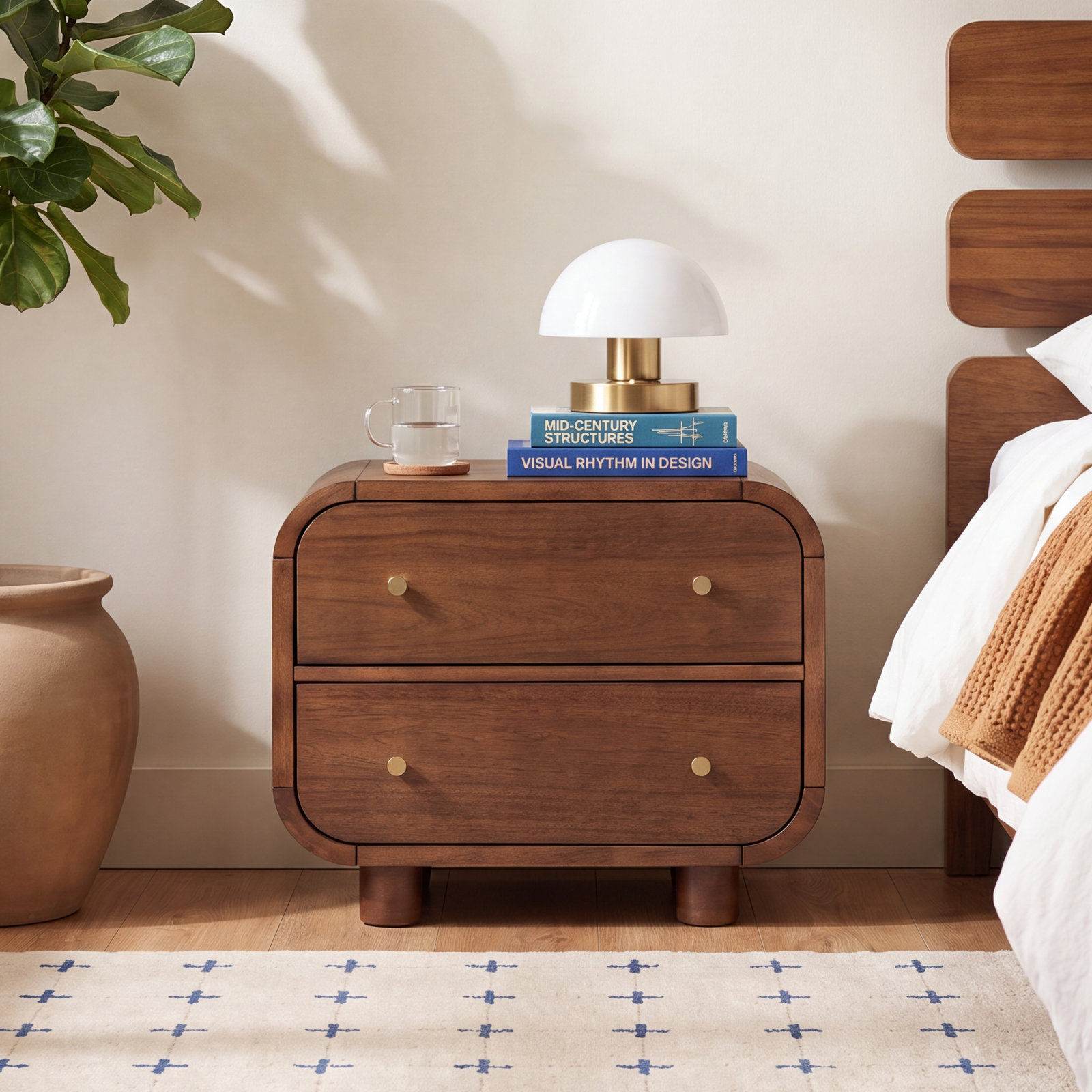 Oslo Nightstand, Walnut