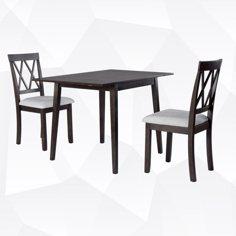5 - Piece Extendable Dining Table with Chairs, Espresso