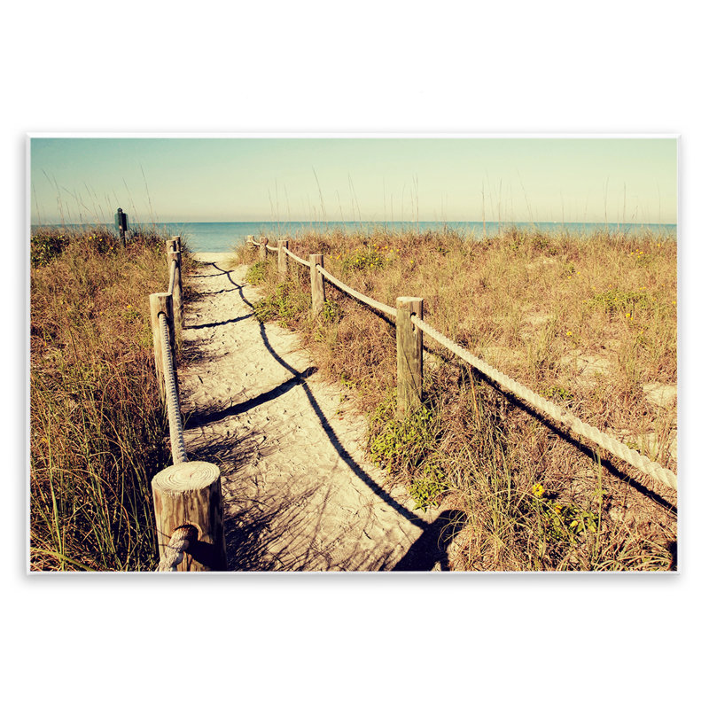«Sandy Path», art mural sur rail par Gail Peck, H 10 po x l 15 po