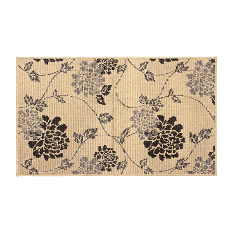 Tapis d'intérieur / extérieur lavables en machine Laura Ashley Chrys , 5 pi x 8 pi