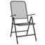 Mobilier de jardin d'extérieur pliable standard en métal anthracite