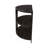 Console Table Half Moon Shape With 2 Open Shelves