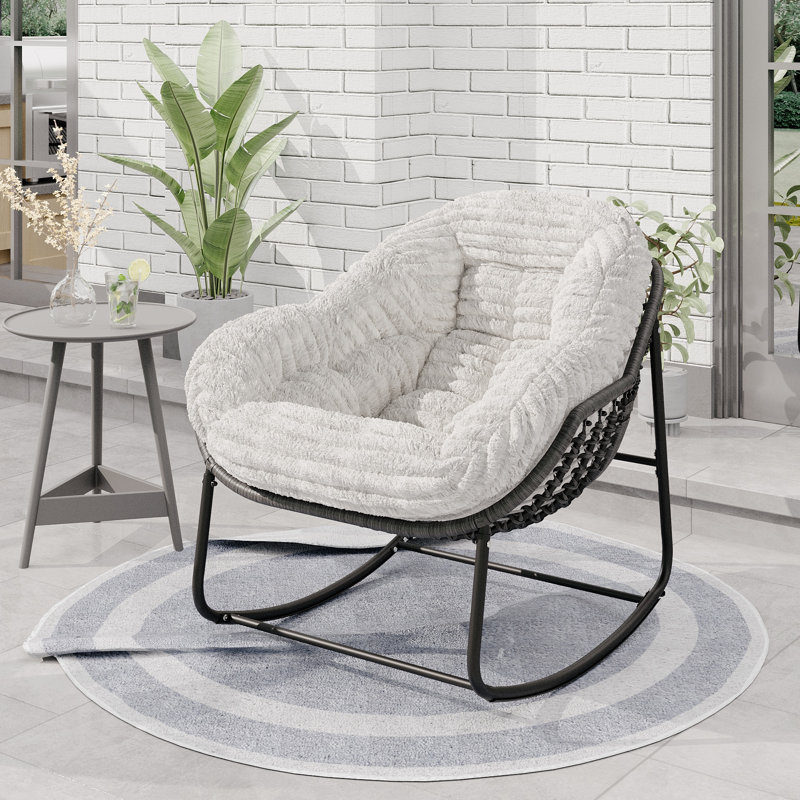 Chaise Rockong, Light Grey