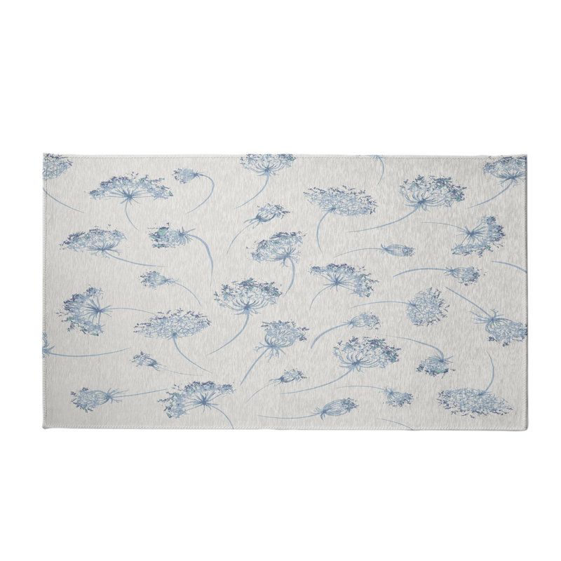 Alvordton Chenille Floral Indoor Rug, Rectangle 3' x 5'