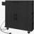 HOMCOM Kitchen Island with Storage, Rolling Kitchen Cart with AC Outlets and USB Ports, Microwave Stand with Towel and Spice Rack, Black-2097093879