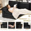 Modern Oversize Sofa 265cm Corduroy Sofa with 4 Seats No Tool Assembly Multi-Layered Cushion-1909445563