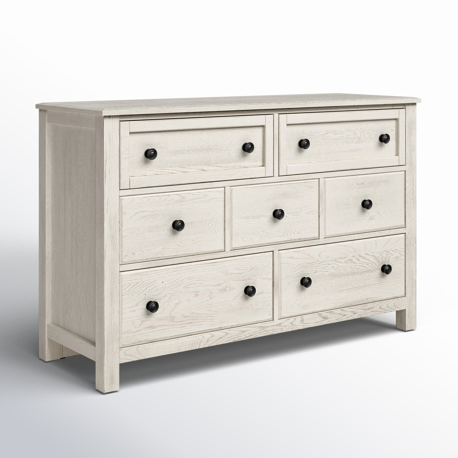 Lewin 7-Drawer Dresser, Weathered White