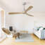 Ventilateur de plafond 52 pouces d'extérieur avec moteur réversible
