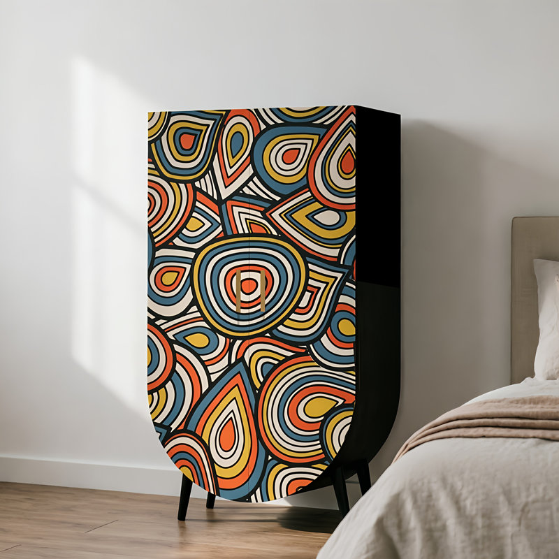 Household independent retro style wardrobe