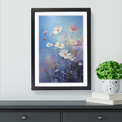 Cosmos Floral Art - Framed Print