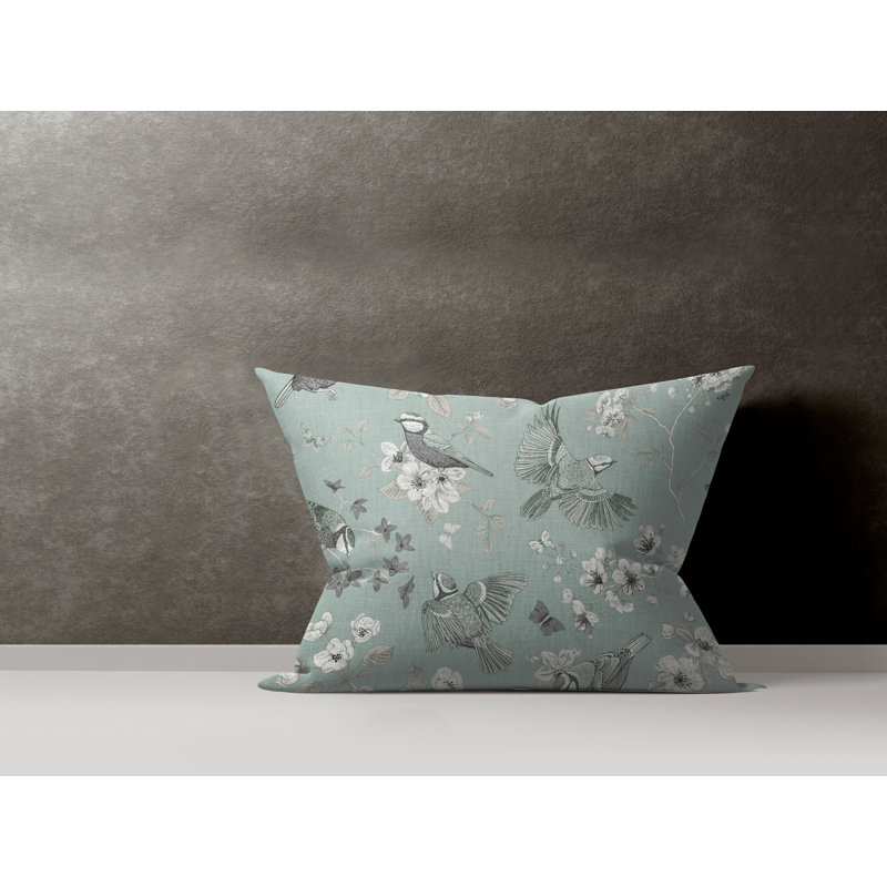 Housse et insert de coussin en coton Cosette, Émeraude