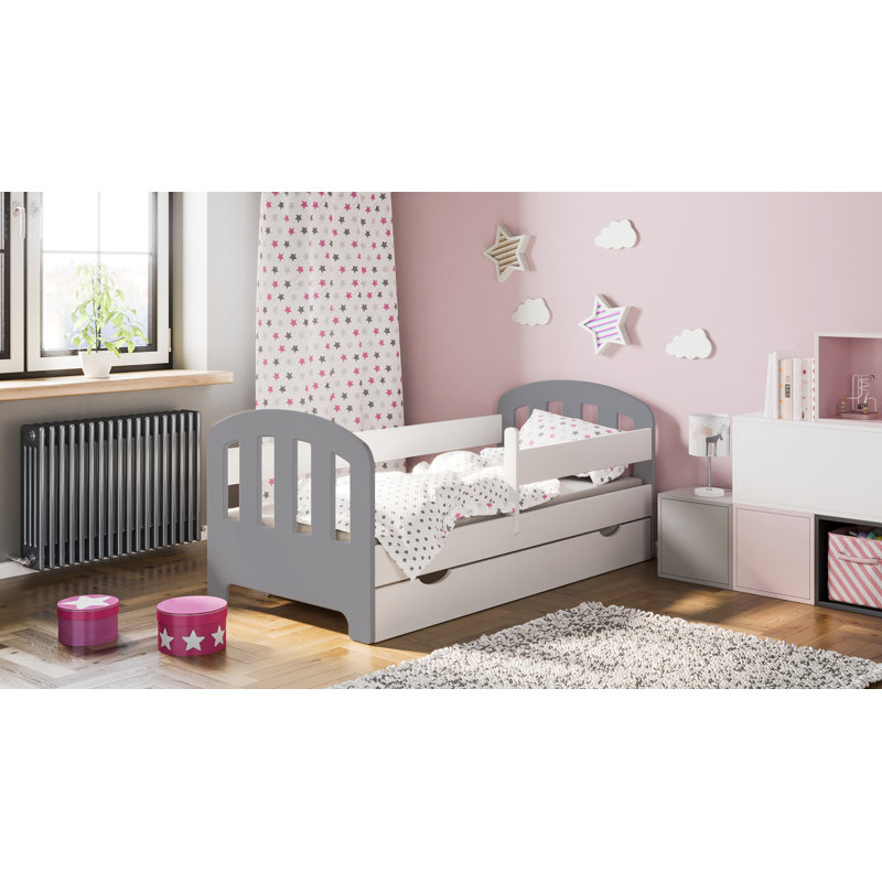 Damon Cabin Bed with Storage Included, 80 x 160cm, White Grey, Yes