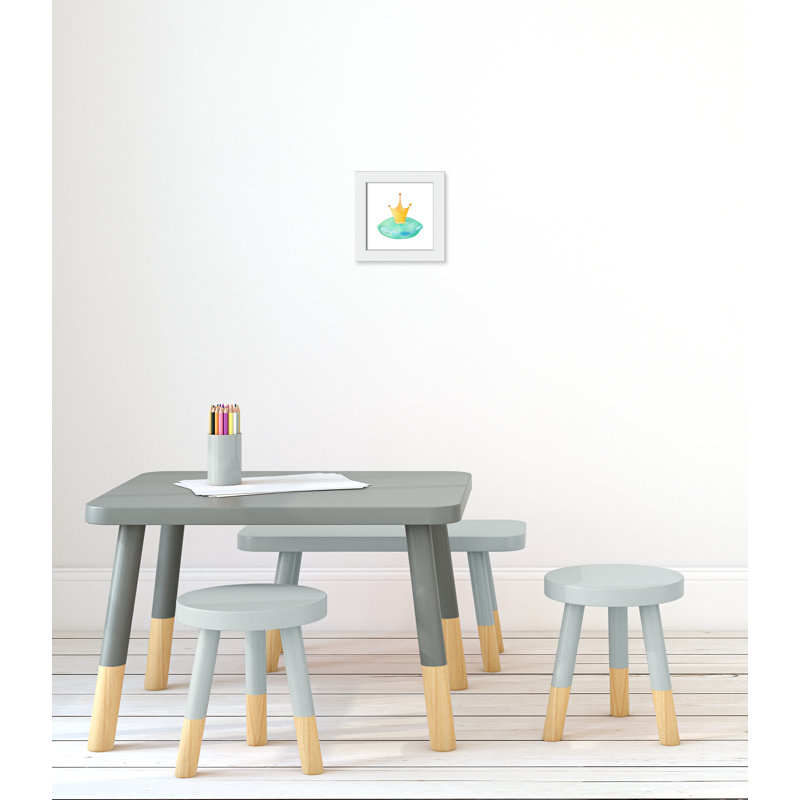 Une fois sur 3, H 10 po x l 10 po x P 0,63 po, Cadre blanc