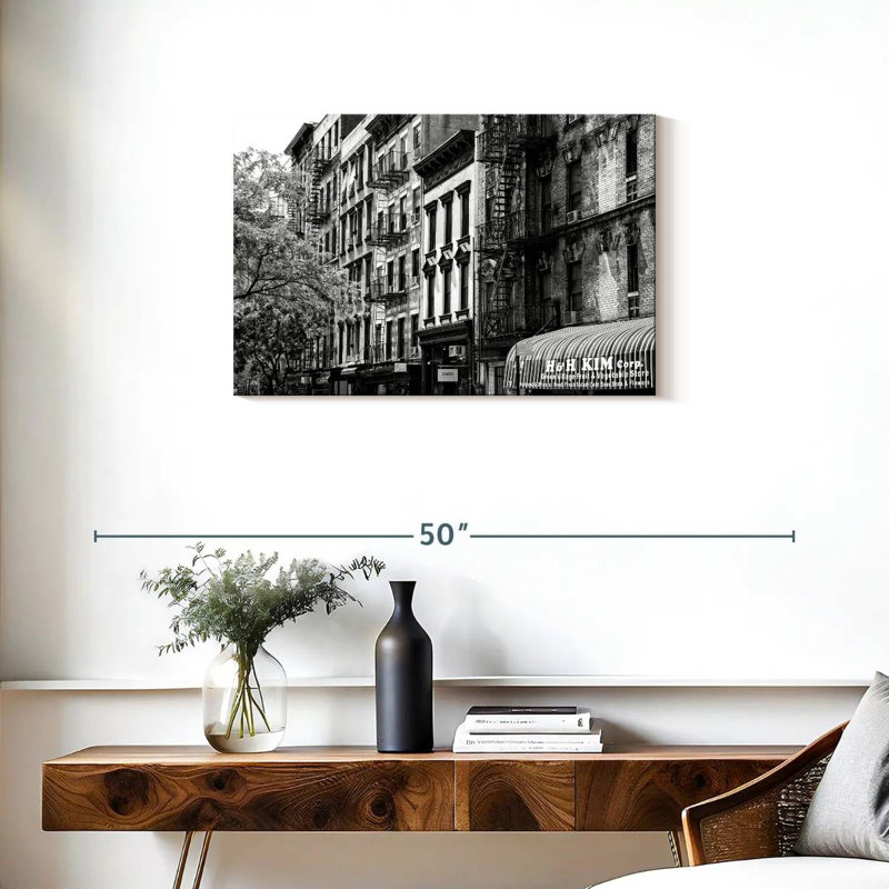 Lilie NYC, façades de bâtiments II, H 20 po x l 30 po
