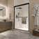 46"-48" W x 72" H Double Sliding Semi-frameless Shower Door with Two Handles