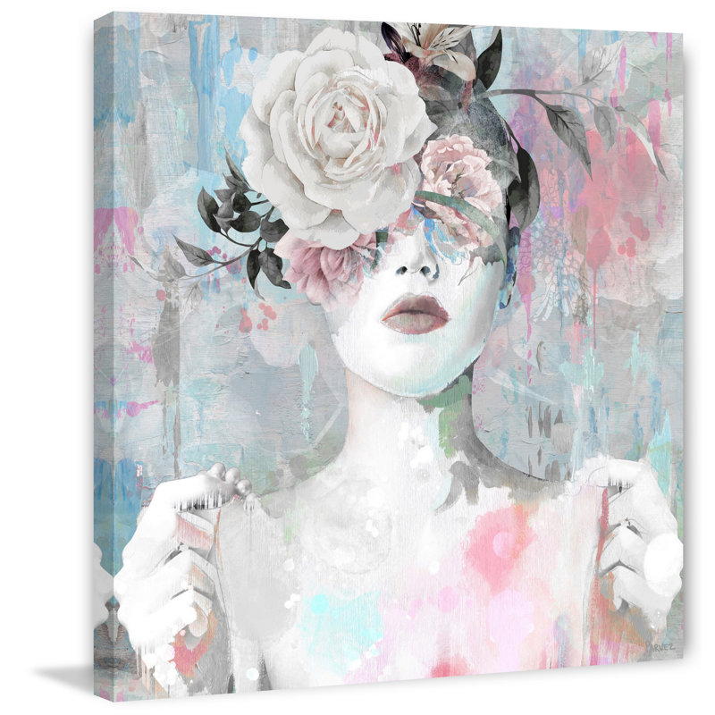 «Dreaming With Flowers» par Parvez Taj - impression sur toile tendue, H 12 po x l 12 po x P 1,5 po