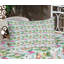 Drap-housse et coussin décoratif Ambesonne Sea Shells, bleu gris blanc-106800343