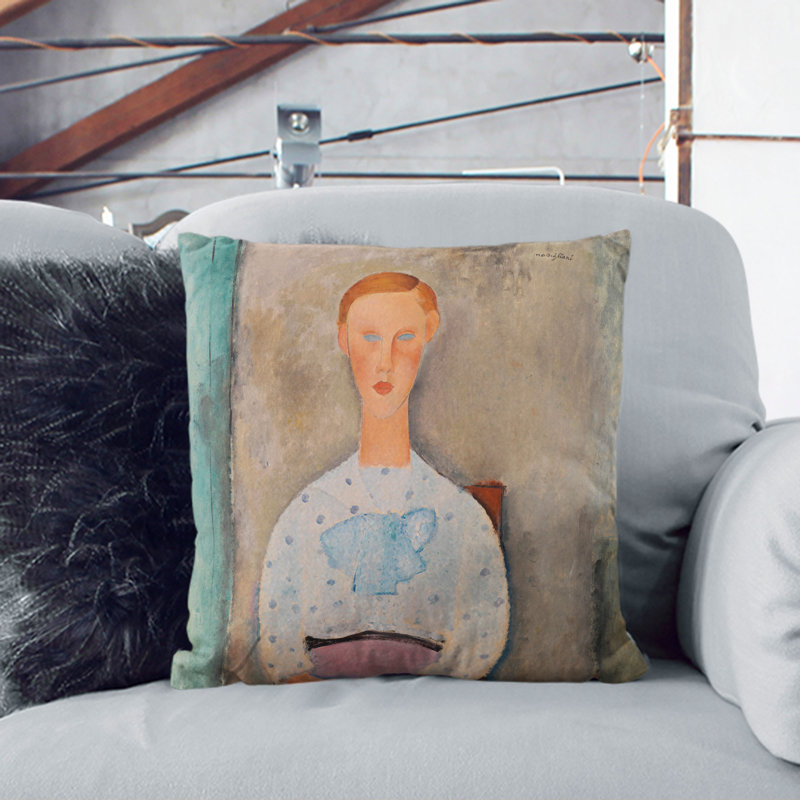 Square Cushion, 40cm H x 40cm W x 15cm D, Stone