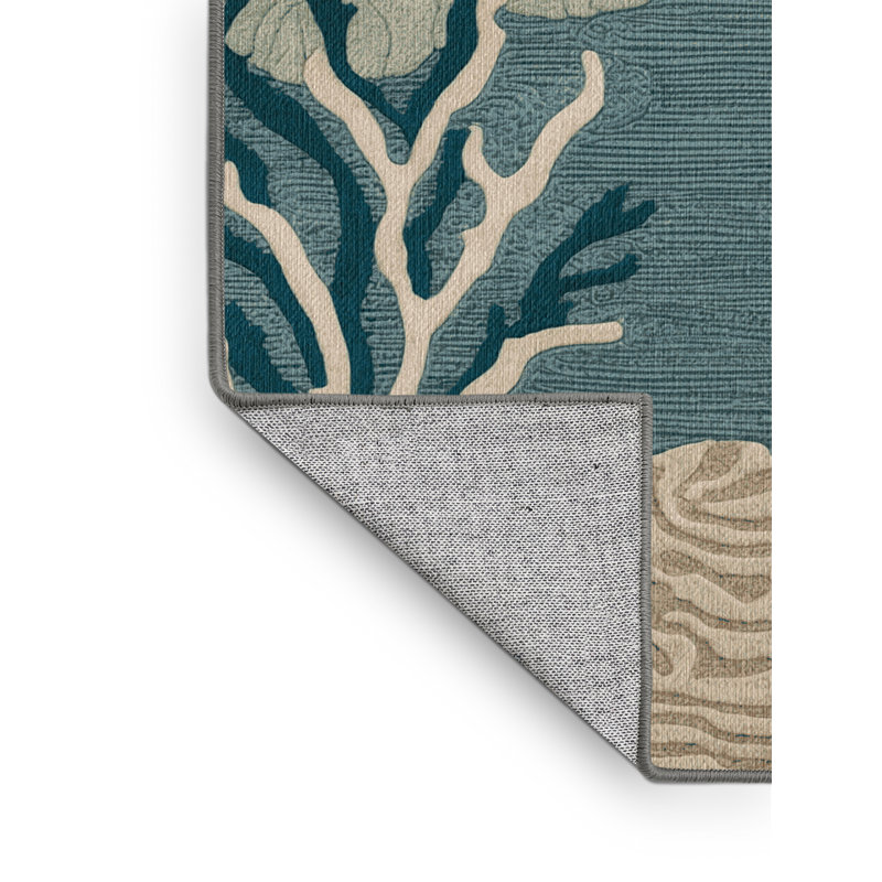  Tapis bord de mer lavable, Rectangulaire 2 pi x 3 pi