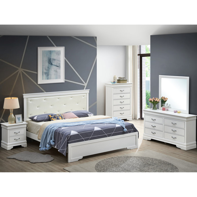 Elegant Transitional Queen Bed