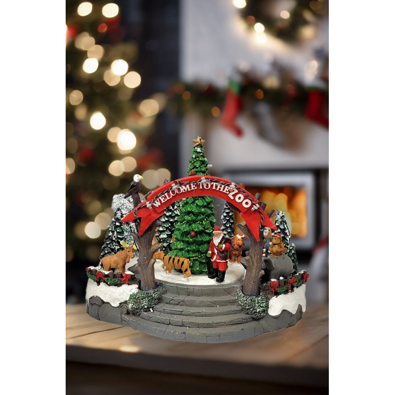 Entrée du zoo de Noël - Collection Christmas Village par F07-N6-4