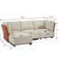 Upholstered 94.5 " Boucle Sofa