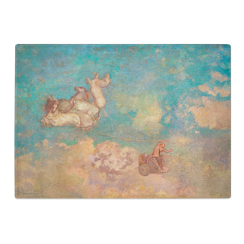 The Chariot of Apollo by Odilon Redon Chopping Board, 28.5cm W x 39cm L