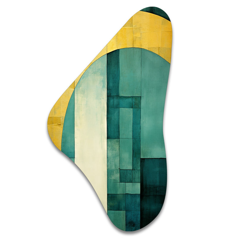 Dereham - Décoration murale forme irrégulière en forme de Boomerang, H 31 po x l 17 po