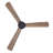 52" DC Ceiling Fan with Remote Control, Modern Black Ceiling Fan with Reversible Blades-92349294