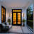 In & Out LED Wall Sconce with Intersecting Rectangular Design, Integrated LED, Dimmable, Wet Rated for Indoor/Outdoor Use-246530723