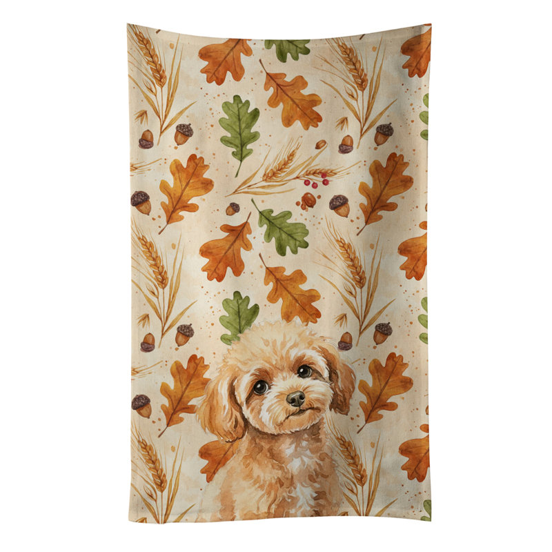 Serviette de cuisine Toy, Jouet caniche abricot