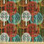 Parada Colourful Sketch of Autumn Trees Fabric