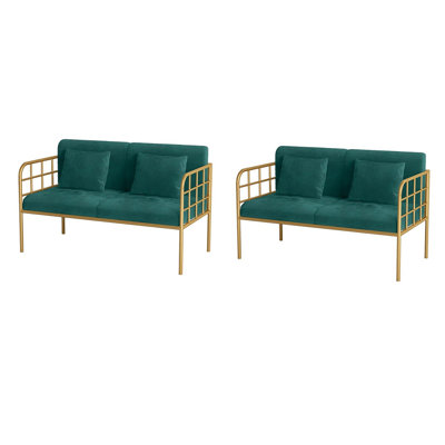 Light Luxury Restaurant Cafe Benches Polyester Blend Upholstered Bench