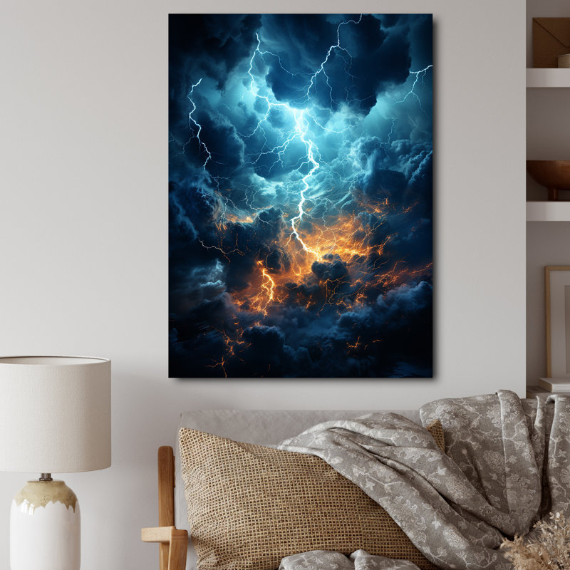 «Lightning Ethereal Lightning II», reproduction sur toile, H 32 po x l 24 po x P 1 po