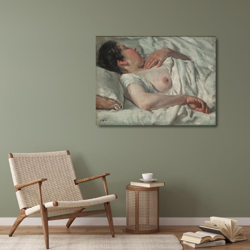 «Woman Sleeping» par Francesc Gimeno - Art mural sur toile tendue avec châssis, H 40 po x l 28 po
