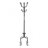 Coat Rack, Hall Tree, Free Standing, 8 Hooks, Entryway, 74"H, Bedroom, Black Metal, Transitional