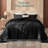 Utopia Bedding Queen Comforter Set Black, Comforters Queen Size 3 Pieces Bedding Comforters Sets, Down Alternative Soft Bed Set, 1 Comforter (88 x 88 inches) 2 Pillow Shams (20 x 26 inches)-136115358-136115364-136115360